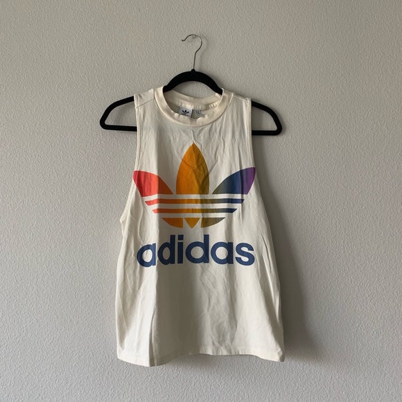 adidas Tops - ADIDAS/ rainbow muscle tank